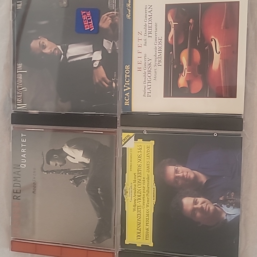 Set of 4 jazz and Violin CDs